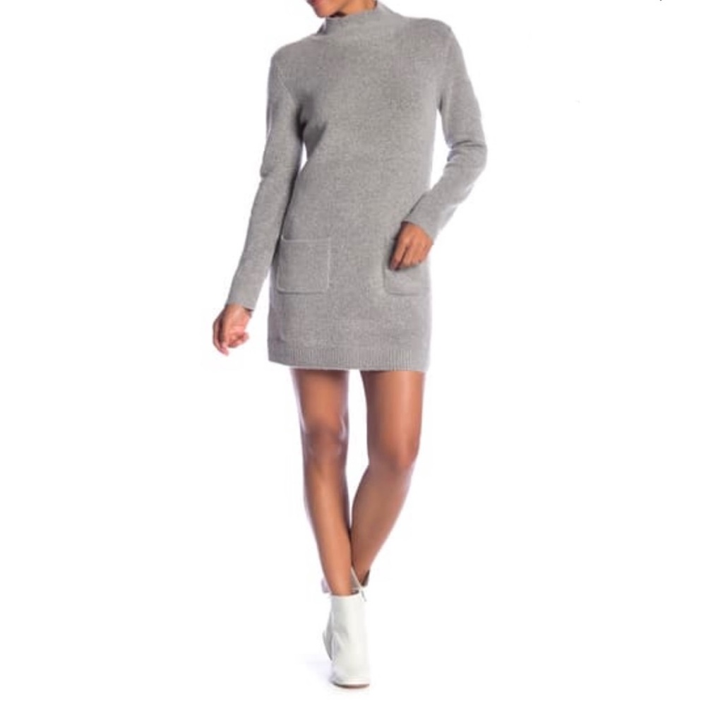 Max Studio Grey Sweater Dress With Pockets and TAG